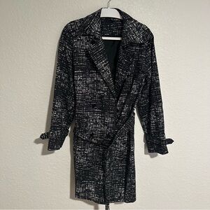 Kenneth Cole Black and White Textured Jacket